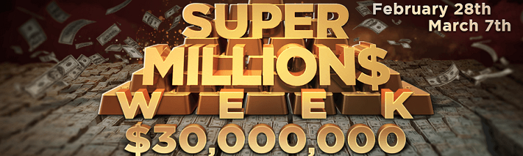 Super Million$ Week для хайроллеров с гарантией $30M