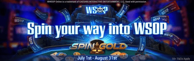 Выиграйте билеты на WSOP через Spin & Gold